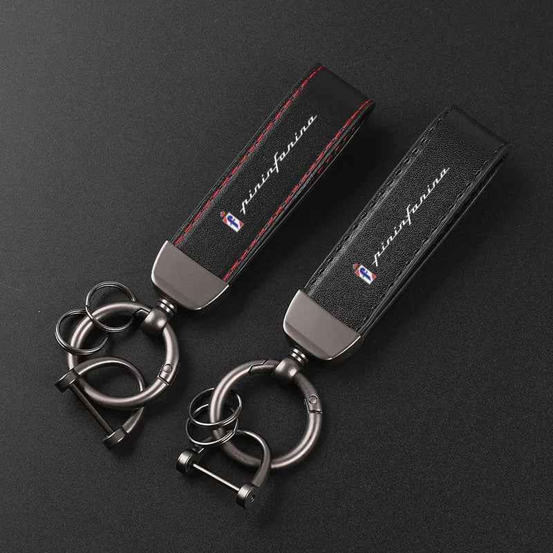Pininfarina Leather Keychain