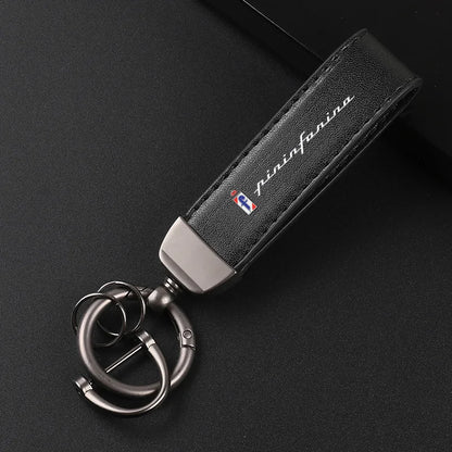 Pininfarina Leather Keychain