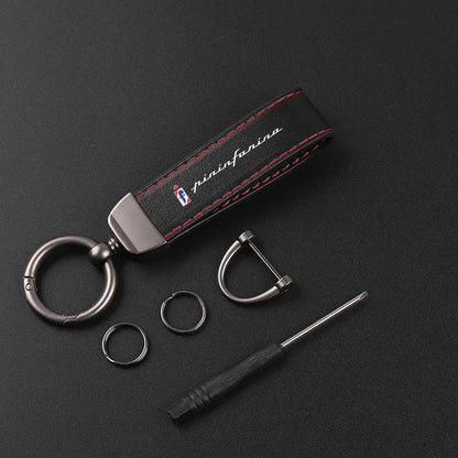 Pininfarina Leather Keychain