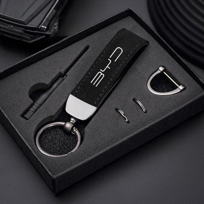 BYD Suede Keychain