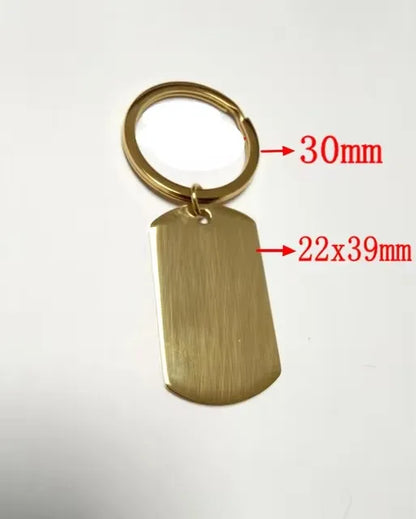 Mirror Stainless Keychain