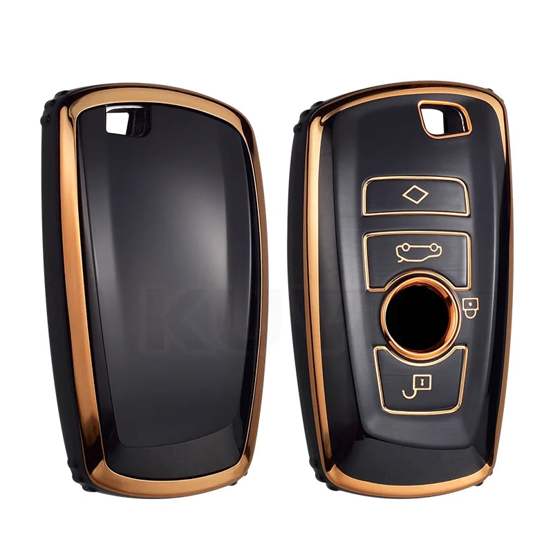BMW Remote Key Fob Cover for Series 1-7, X1-X5, M3/M4: Flexible TPU Shell