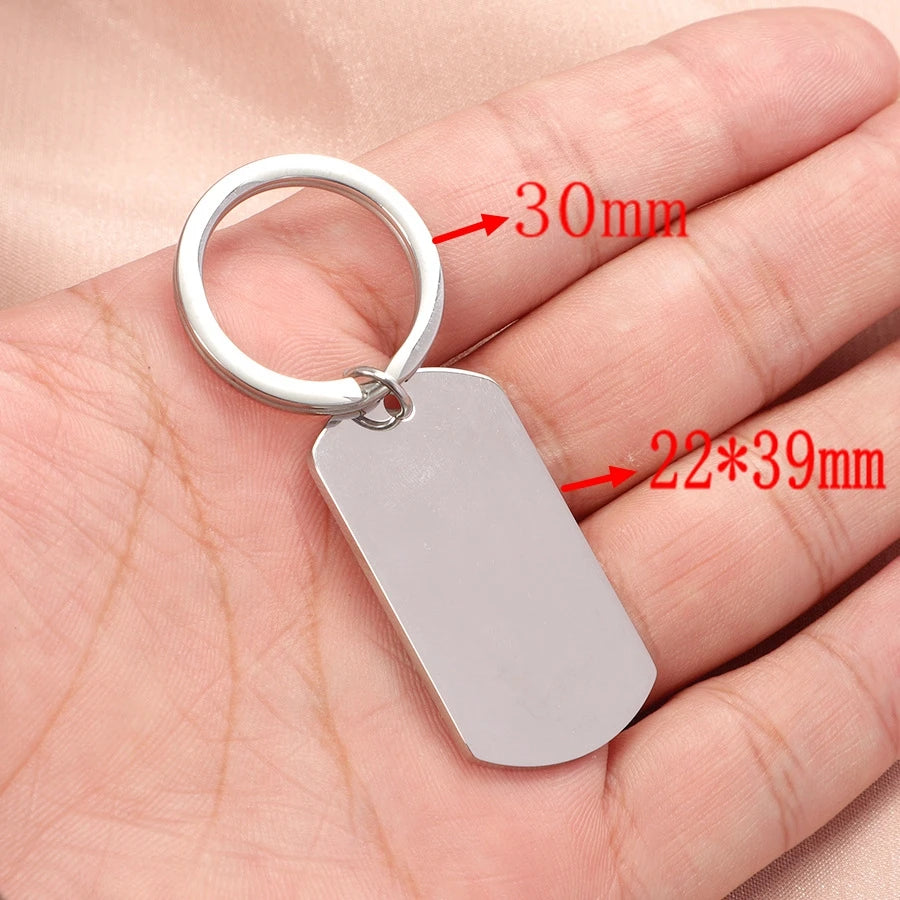 Mirror Stainless Keychain