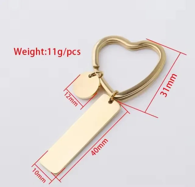 Mirror Stainless Keychain