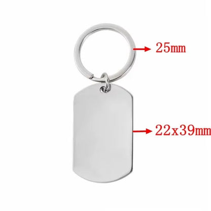 Mirror Stainless Keychain
