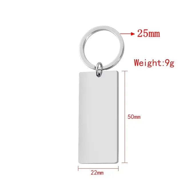 Mirror Stainless Keychain