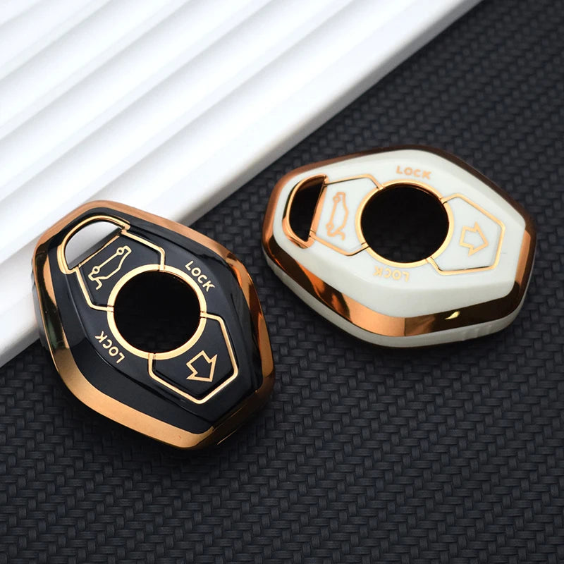 BMW Remote Key Fob Cover for Series 3/5/7, X3/X5: Slim TPU Protection Case