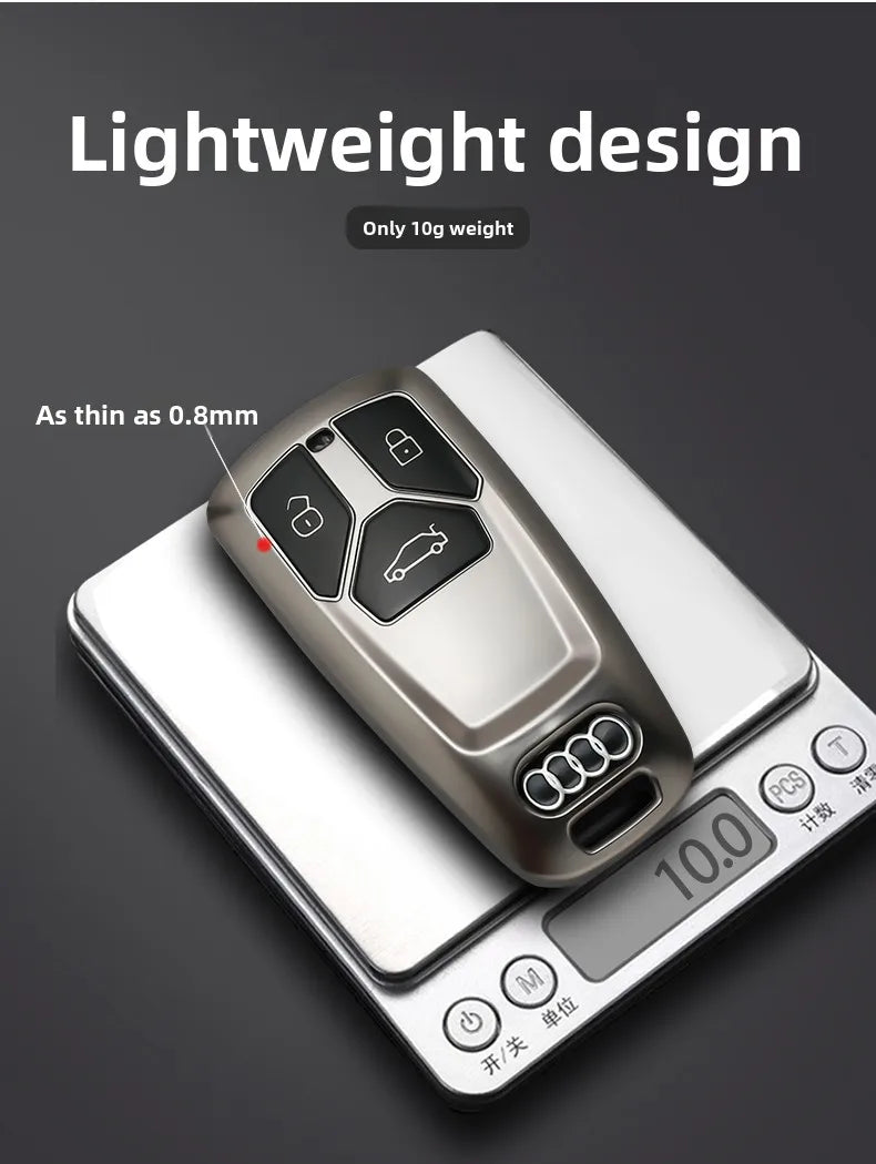 TPU Carbon Style Car Key Case Cover Fob Keychain for Audi A4 B9 A5 A6 8S 8W Q5 Q7 4M S4 S5 S7 TT TTS TFSI RS Protector Shell Fob