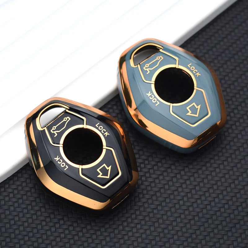 BMW Remote Key Fob Cover for Series 3/5/7, X3/X5: Slim TPU Protection Case