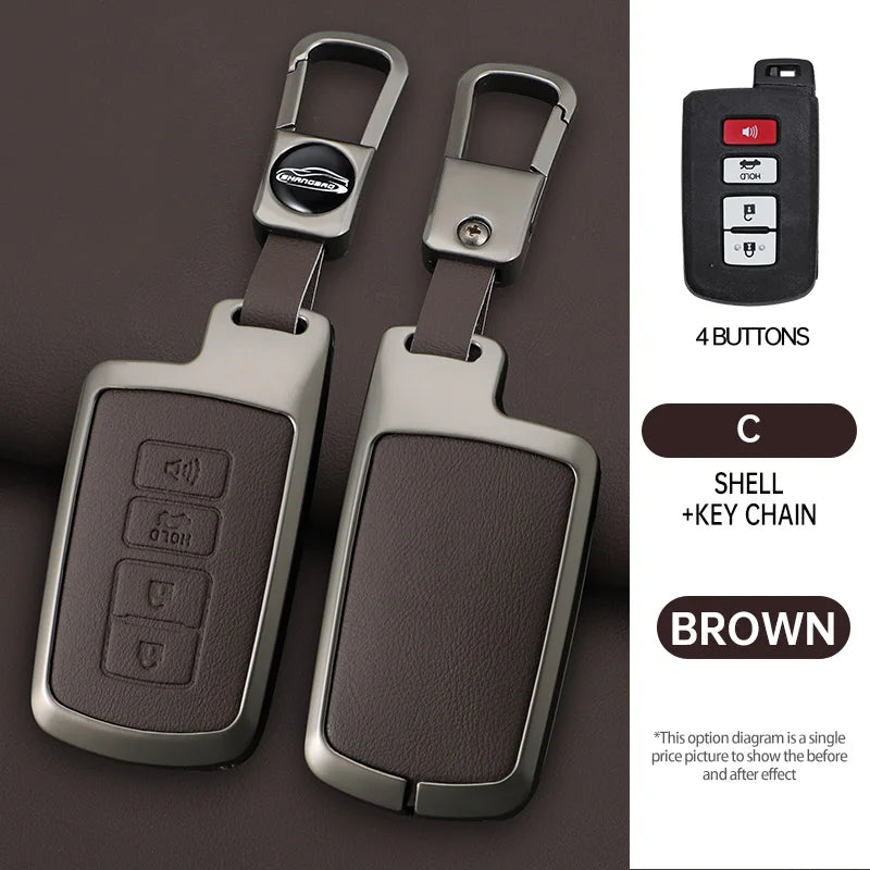 Car Remote Key Case Cover Shell for Toyota Auris Camry RAV4 Avalon Yaris Verso 2012 2013 2014 2015 2016 2017 2018 Accessories