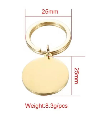 Mirror Stainless Keychain