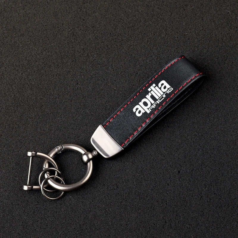 Aprilia Leather Keychain