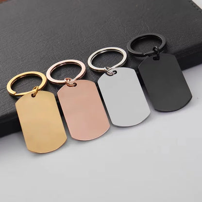 Mirror Stainless Keychain