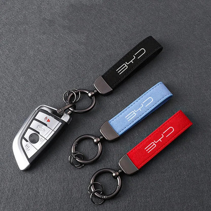 BYD Suede Keychain