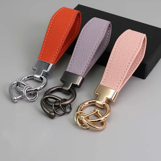 Lamb Leather Keychain