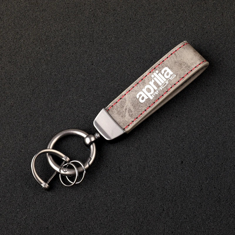 Aprilia Leather Keychain