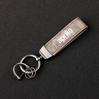 Aprilia Leather Keychain
