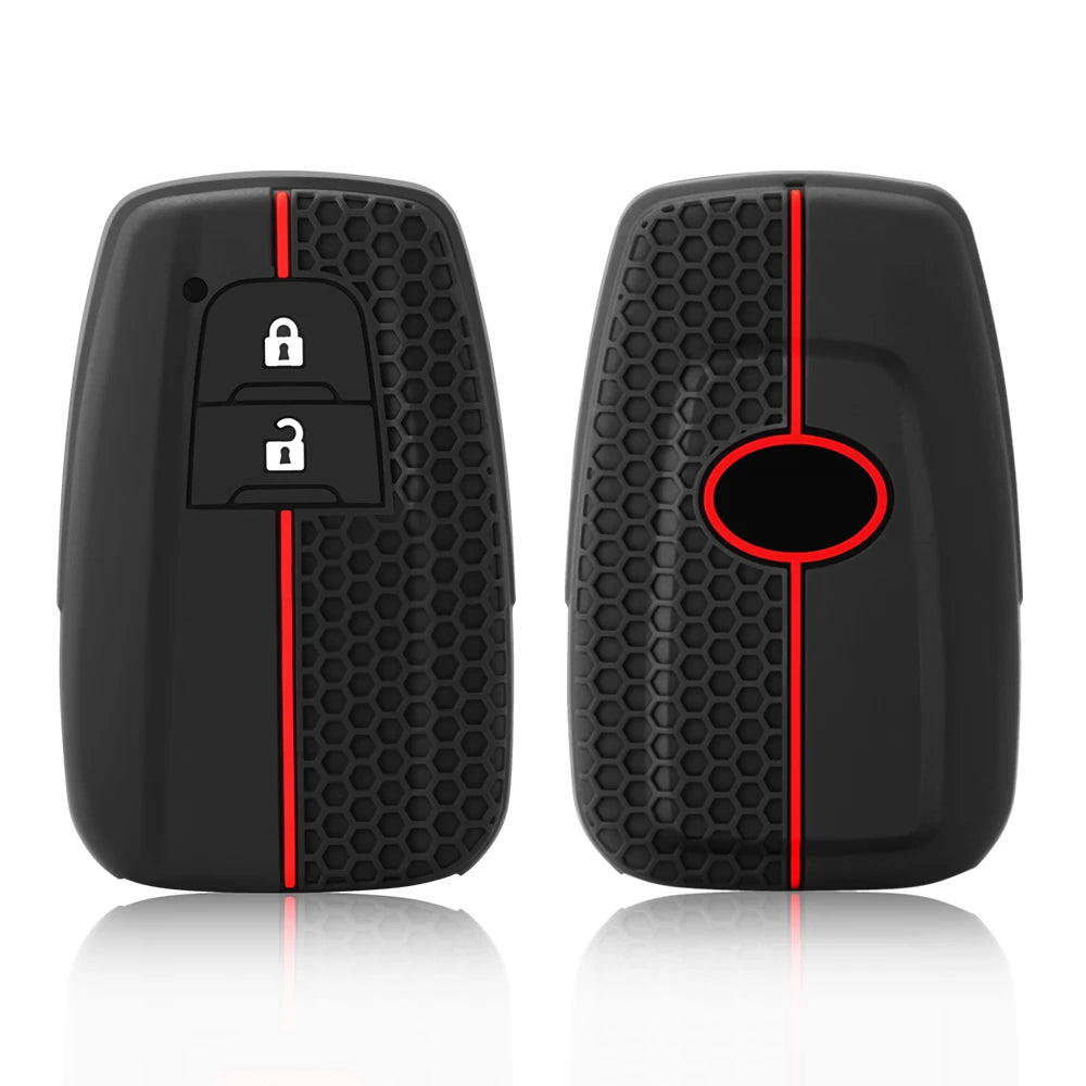 Toyota Remote Key Fob Cover for Camry, RAV4, Corolla: Soft Silica Gel Protector