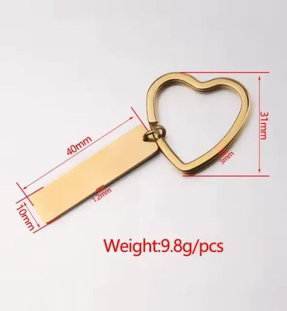 Mirror Stainless Keychain