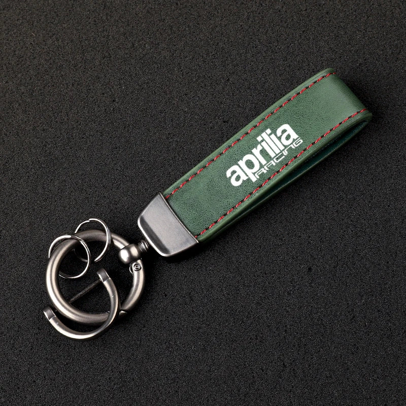 Aprilia Leather Keychain
