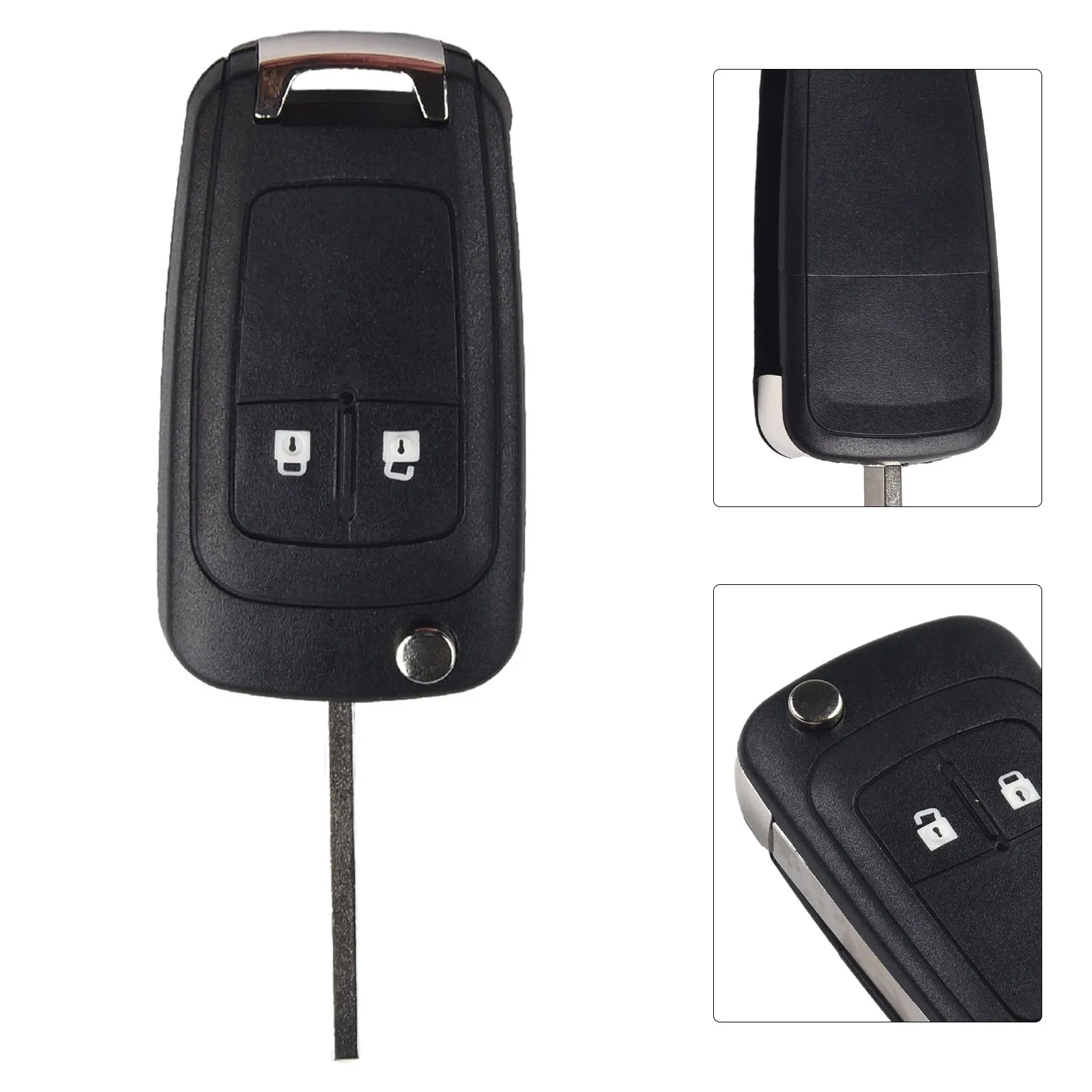 2 Button Car Folding Key Housing Replacement Folding Key For Opel For Astra J For Corsa E Automobile Key Shell Fob Cover Case