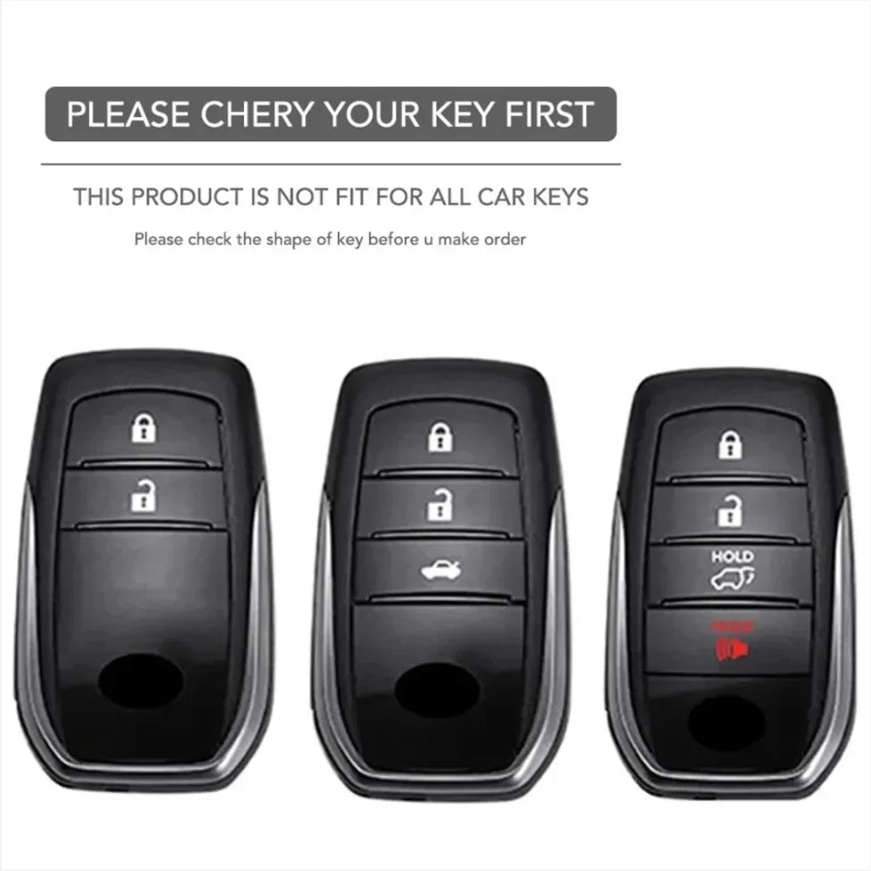Toyota Remote Key Fob Cover for Land Cruiser, Hilux, Fortuner: Soft Silicone Shell