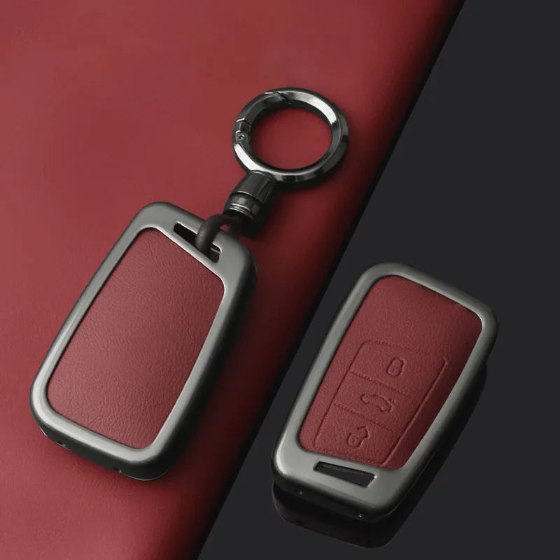 Zinc Alloy Car Key Case Cover Shell for VW Volkswagen Magotan GTE Passat B6 B7 B8 CC Skoda Fabia Superb Kodiaq A7 Accessory