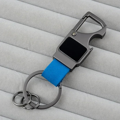 Cowhide Bottle Keychain