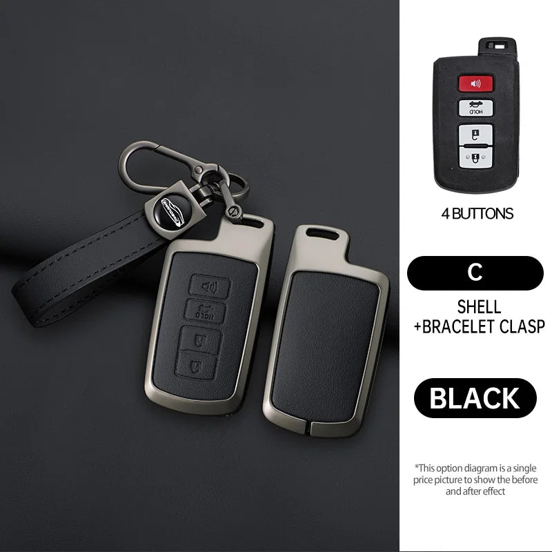 Car Remote Key Case Cover Shell for Toyota Auris Camry RAV4 Avalon Yaris Verso 2012 2013 2014 2015 2016 2017 2018 Accessories