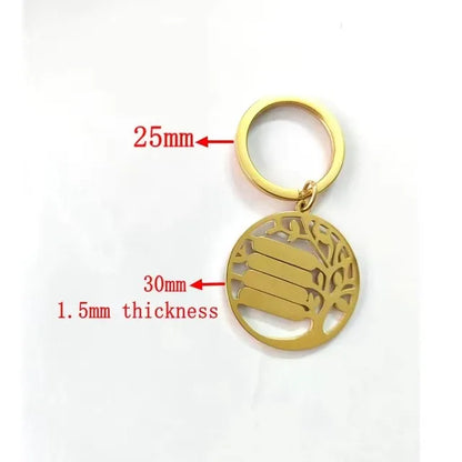 Mirror Stainless Keychain