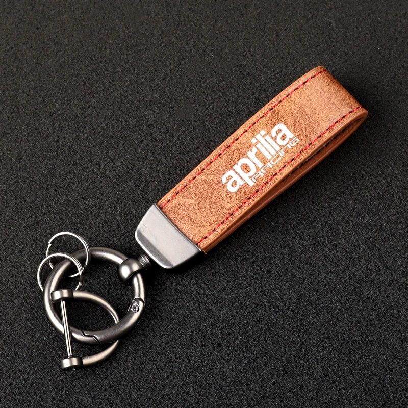 Aprilia Leather Keychain