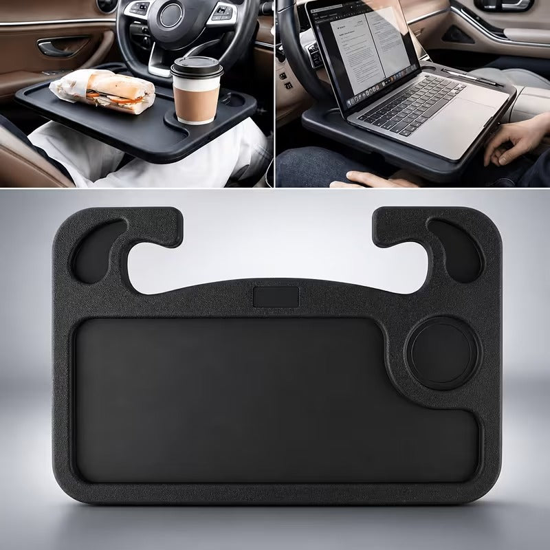 Premium Car Steering Wheel Tray | Portable Workstation & Food Table