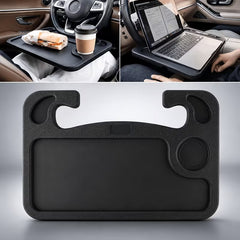 Multipurpose Car Steering Wheel Tray | Double-Sided Portable Workstation & Food Table