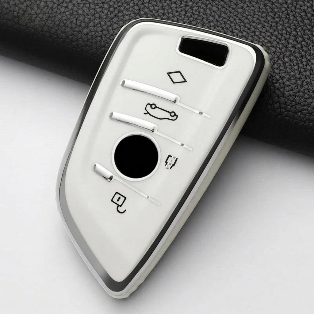 BMW Remote Key Fob Cover for Series 3/5/7, X1-X6: Flexible TPU Protection Case